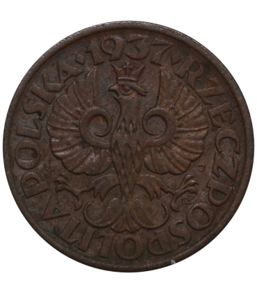 1 grosz, 1937, stan 1-