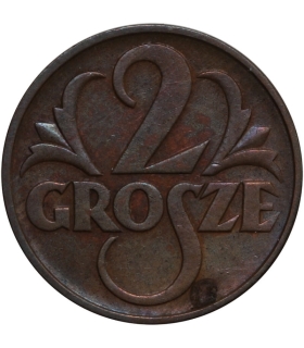 2 grosze 1939, stan 2+, piękny detal