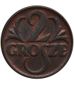 2 grosze 1939, stan 1-, piękny detal