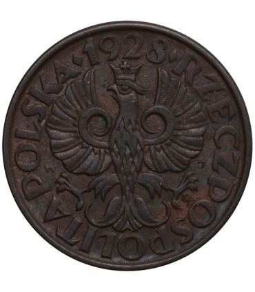 2 grosze 1928, stan 2+
