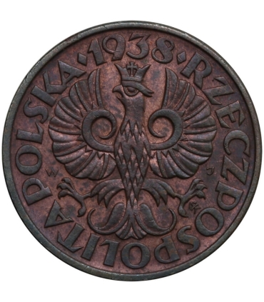 2 grosze 1938, stan 1-