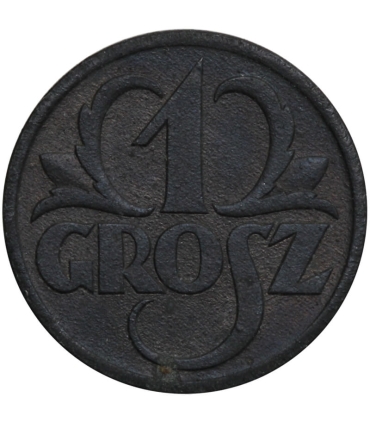 1 grosz 1939 cynk, GG, okupacja niemiecka