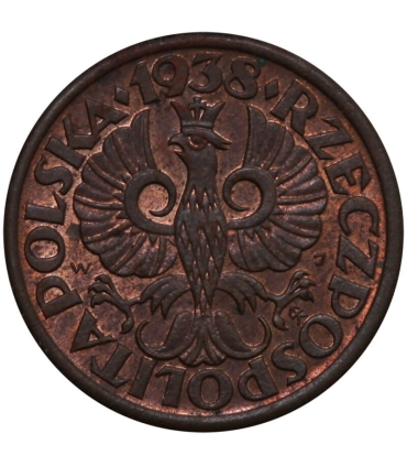 1 grosz 1938 st. 1-/2+