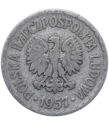 1 złoty 1957, stan 3-