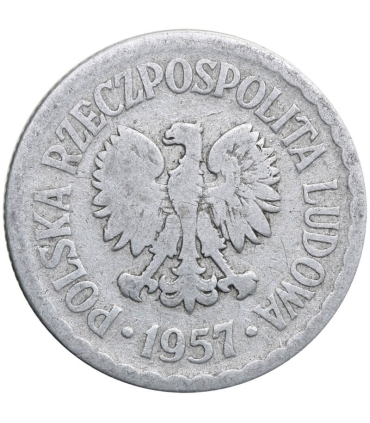 1 złoty 1957, stan 3-