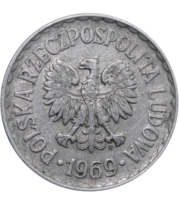 1 złoty, 1969, stan 3
