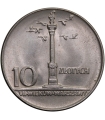 10 złotych Duża kolumna, 1965, stan 1-