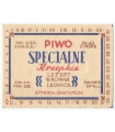 PRL Etykieta zastępcza „Piwo Specjalne Krzepkie” 0,33 l – Browar Legnica (LZPSPT)