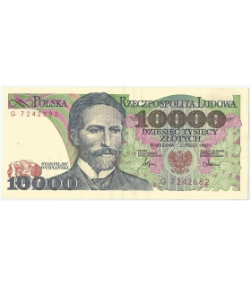 10000 zł Stanisław Wyspiański 1987, seria E, stan 3