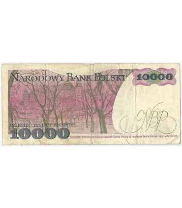 10000 zł Stanisław Wyspiański 1987, seria A, stan 3