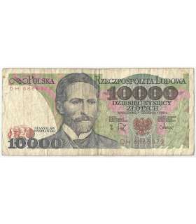 10000 zł Stanisław Wyspiański 1988, seria DH, stan 3-