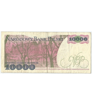 10000 zł Stanisław Wyspiański 1988, seria DL, stan 3/3-