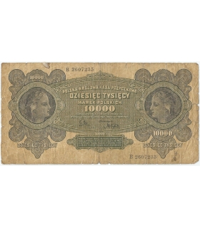 10000 marek polskich 1922 ser. B, st. 4-
