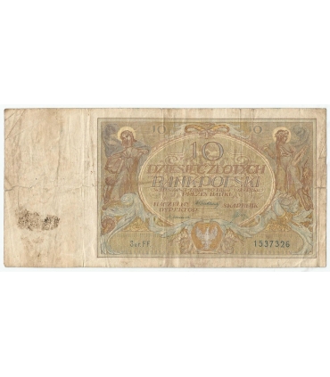 10 złotych 1929 r. seria EI, st. 3-
