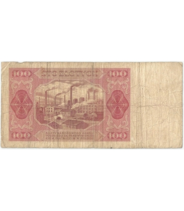 100 zł, 1948, seria EL, stan 3-/4+