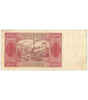 100 zł, 1948, seria GH, stan 3-