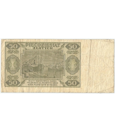 50 zł, 1948, stan 3/3+, seria CD