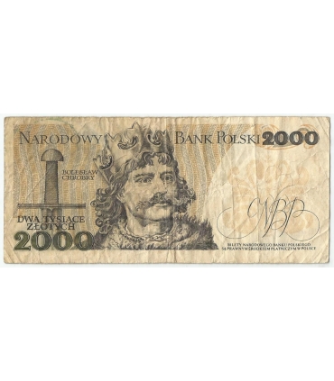 2000 zł Mieszko i Chrobry, 1979, seria CD, stan 3-