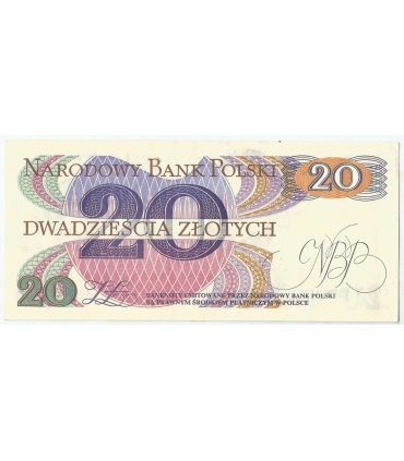 20 zł, Romuald Traugutt, 1982, seria AA, 2/2-