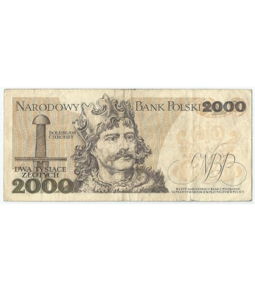 2000 zł Mieszko i Chrobry, 1977, seria C, stan 3-