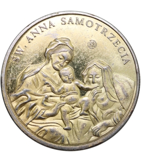 Medal Złota Polska Kościół św. Anny w Krakowie – Św. Anna Samotrzecia / Konfesja św. Jana z Kęt