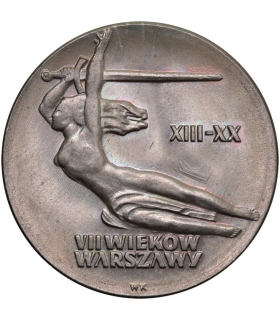 10 zł VII wieków Warszawy, Warszawska Nike, 1965, 1-