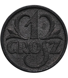 1 grosz 1939 cynk, GG, okupacja niemiecka
