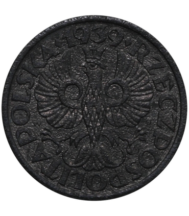 1 grosz 1939 cynk, GG, okupacja niemiecka