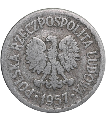 1 złoty 1957, stan 3-