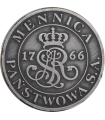 Medal / żeton Mennica Państwowa S.A. 1766 – monogram, tarcze, patynowany