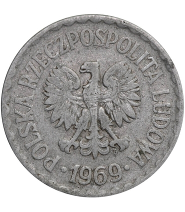 1 złoty, 1969, stan 3
