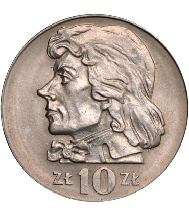 10 zł Kościuszko, 1972, stan 1/1-