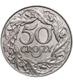 50 groszy 1938, niklowana, stan 2/2+
