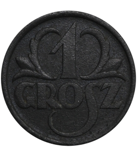1 grosz 1939 cynk, GG, okupacja niemiecka