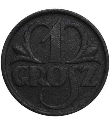 1 grosz 1939 cynk, GG, okupacja niemiecka