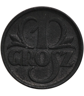 1 grosz 1939 cynk, GG, okupacja niemiecka