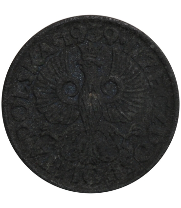 1 grosz 1939 cynk, GG, okupacja niemiecka