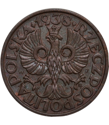 2 grosze 1938, stan 1-