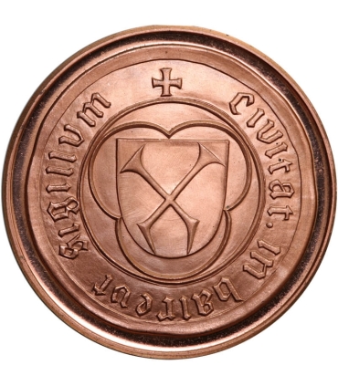 Bayreuth – Stary Rynek z ratuszem (ok. 1450), medal miejski 1978