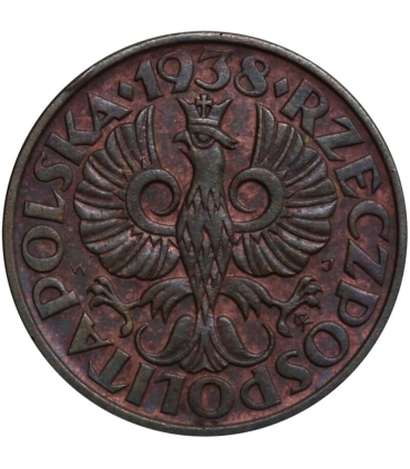 2 grosze 1938, stan 1/1-