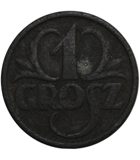 1 grosz 1939 cynk, GG, okupacja niemiecka