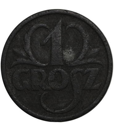 1 grosz 1939 cynk, GG, okupacja niemiecka