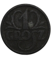 1 grosz 1939 cynk, GG, okupacja niemiecka, ŁADNY