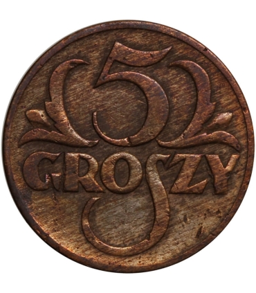 5 groszy 1930, stan 3+