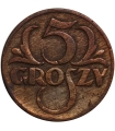 5 groszy 1930, stan 3+