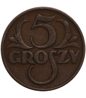 5 groszy 1928, stan 3+