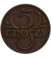 5 groszy 1928, stan 3+