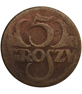 5 groszy 1923 rok, stan 4