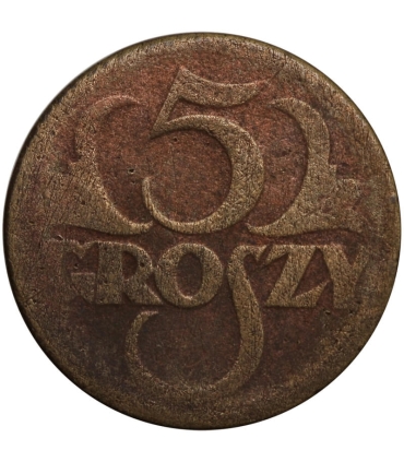 5 groszy 1923 rok, stan 4