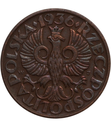 5 groszy 1936, stan 2+